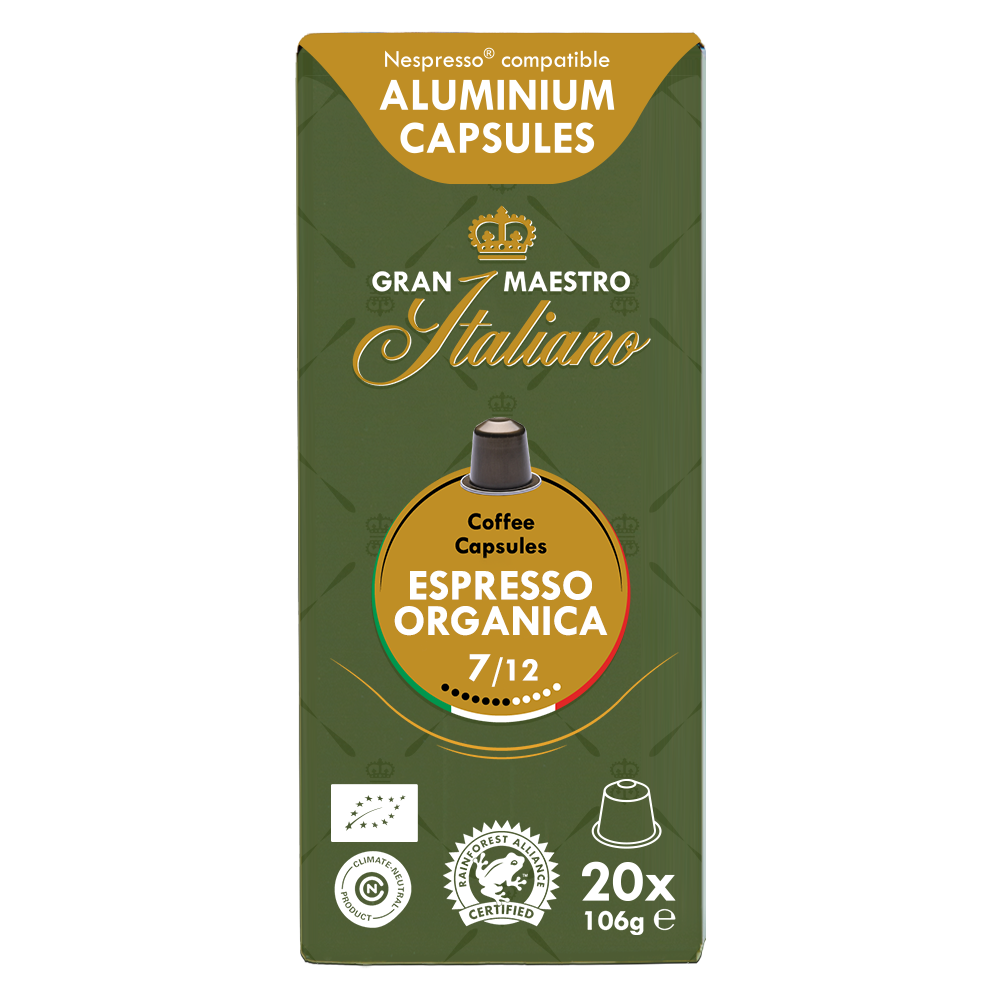 Gran Maestro Italiano Espresso Organica cups